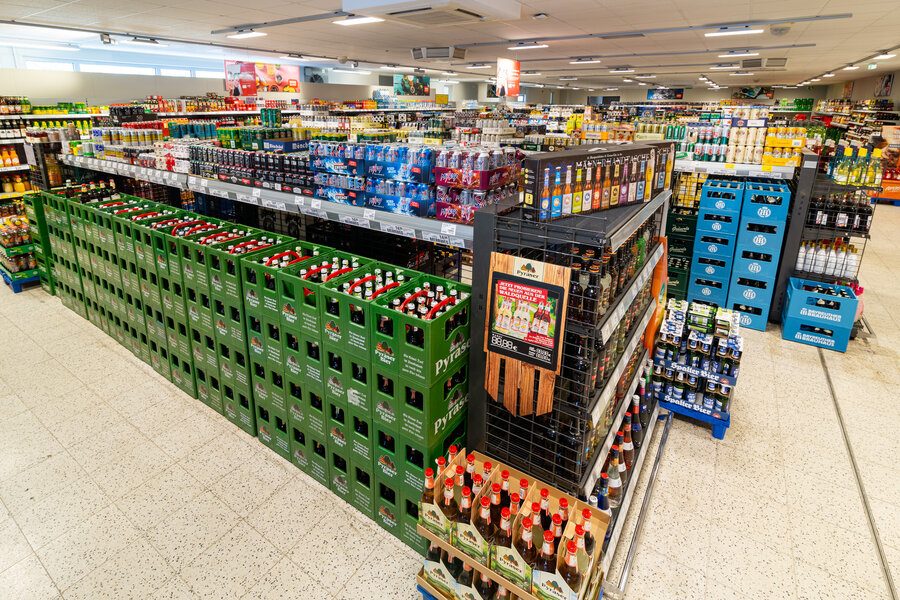 Integrierter Getränkemarkt